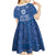 Wikin te Taetae ni Kiribati Kid Short Sleeve Dress Pacific Tapa Pattern