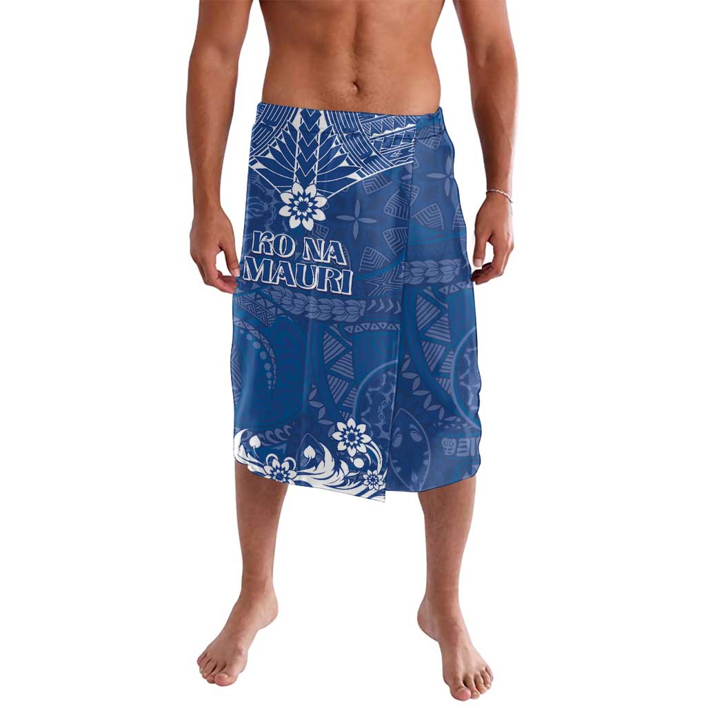 Wikin te Taetae ni Kiribati Lavalava Pacific Tapa Pattern LT05 Blue - Polynesian Pride