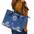 Wikin te Taetae ni Kiribati Leather Tote Bag Pacific Tapa Pattern