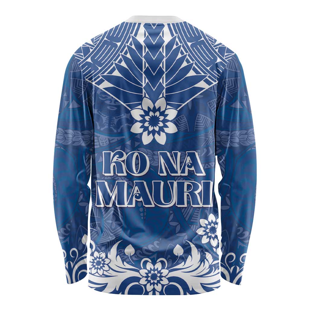Wikin te Taetae ni Kiribati Long Sleeve Shirt Pacific Tapa Pattern LT05 - Polynesian Pride