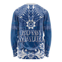 Wikin te Taetae ni Kiribati Long Sleeve Shirt Pacific Tapa Pattern LT05 - Polynesian Pride