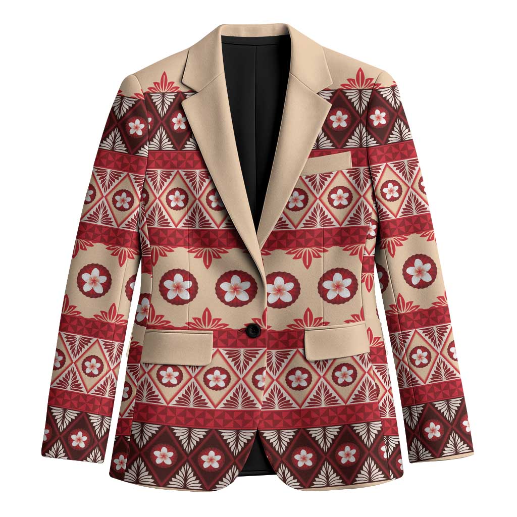Tonga Language Week Blazer Lea Faka-Tonga Everyday LT05 Unisex Beige - Polynesian Pride