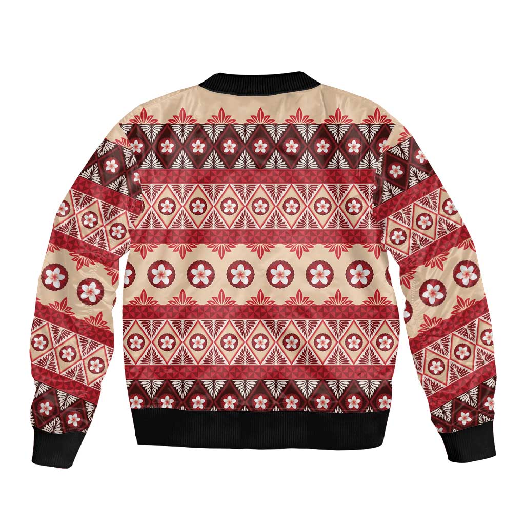 Tonga Language Week Bomber Jacket Lea Faka-Tonga Everyday LT05 - Polynesian Pride