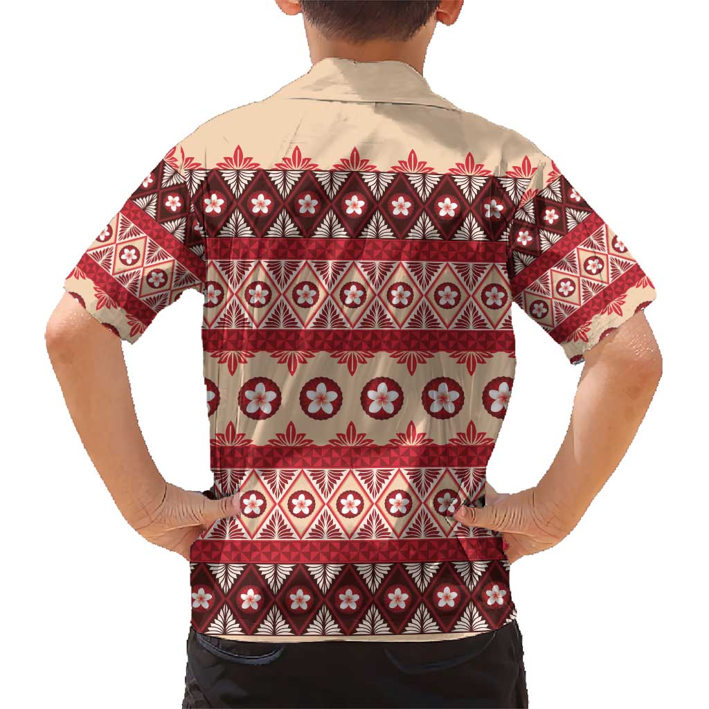 Tonga Language Week Kid Hawaiian Shirt Lea Faka-Tonga Everyday LT05 - Polynesian Pride