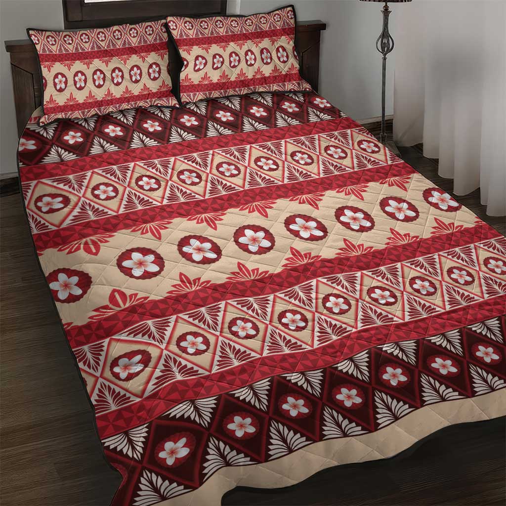 Tonga Language Week Quilt Bed Set Lea Faka-Tonga Everyday LT05 Beige - Polynesian Pride