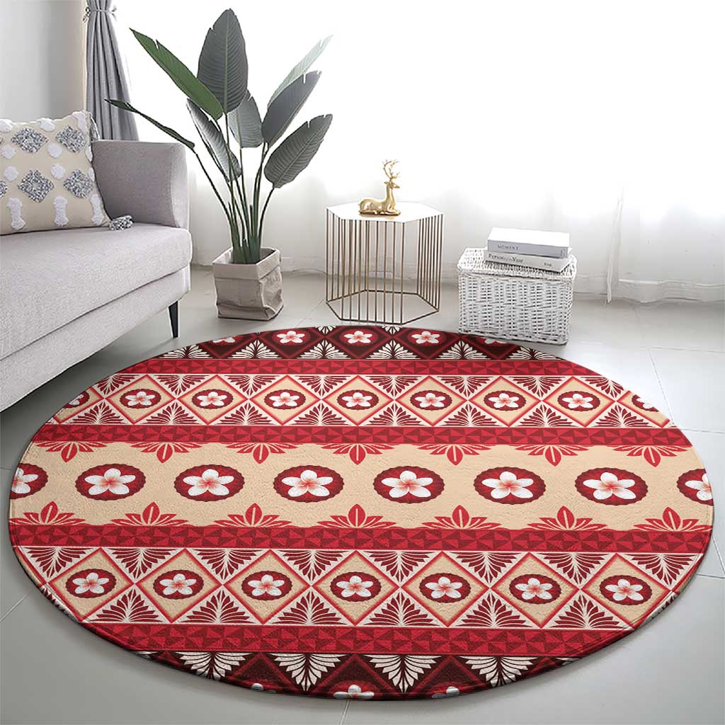 Tonga Language Week Round Carpet Lea Faka-Tonga Everyday LT05 - Polynesian Pride