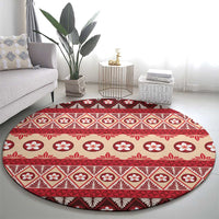 Tonga Language Week Round Carpet Lea Faka-Tonga Everyday LT05 - Polynesian Pride