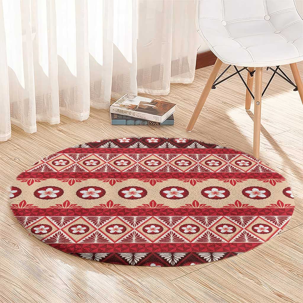 Tonga Language Week Round Carpet Lea Faka-Tonga Everyday LT05 - Polynesian Pride