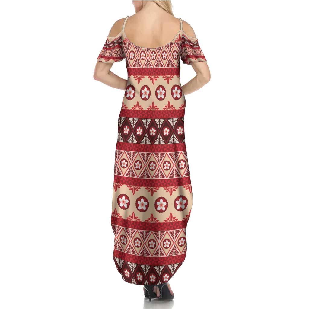 Tonga Language Week Summer Maxi Dress Lea Faka-Tonga Everyday LT05 - Polynesian Pride