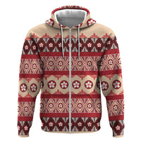 Tonga Language Week Zip Hoodie Lea Faka-Tonga Everyday LT05 Zip Hoodie Beige - Polynesian Pride