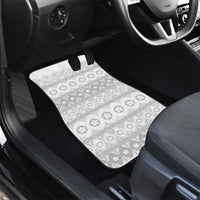 Tonga White Sunday Car Mats Tongan Ngatu Siale Pattern LT05 - Polynesian Pride