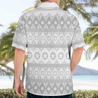 Tonga White Sunday Hawaiian Shirt Tongan Ngatu Siale Pattern LT05 - Polynesian Pride