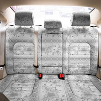 Samoa White Sunday Back Car Seat Cover Samoan Tapa White Hibiscus LT05 - Polynesian Pride