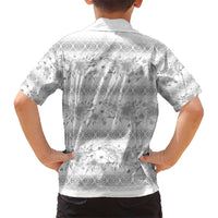 Samoa White Sunday Hawaiian Shirt Samoan Tapa White Hibiscus LT05 - Polynesian Pride