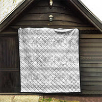 Samoa White Sunday Quilt Samoan Tapa White Hibiscus LT05 - Polynesian Pride