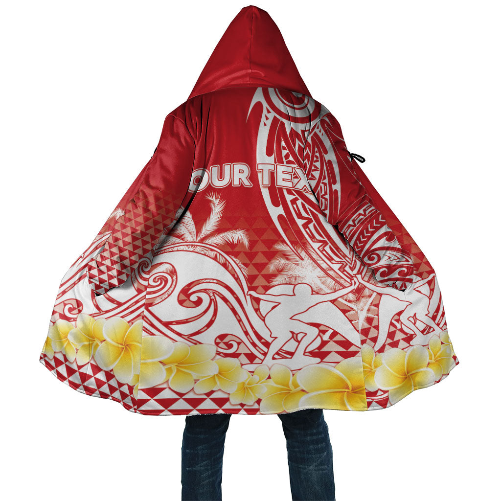 Personalised Tahiti Surfing Cloak Polynesian Style LT05 Unisex Red - Polynesian Pride