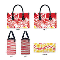 Personalised Tahiti Surfing Leather Bag Polynesian Style LT05 - Polynesian Pride