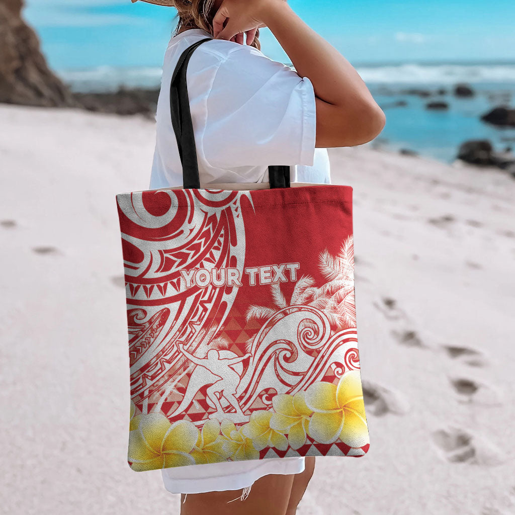 Personalised Tahiti Surfing Tote Bag Polynesian Style LT05 - Polynesian Pride