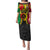 Vanuatu Puletasi Vanuatuan Coat Of Arms Mix Pig Tusk Poynesian Pattern LT05 Long Dress Reggae - Polynesian Pride