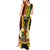 Vanuatu Tank Maxi Dress Vanuatuan Coat Of Arms Mix Pig Tusk Poynesian Pattern LT05 - Polynesian Pride