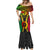 Personalized Vanuatu Mermaid Dress Vanuatuan Coat Of Arms Mix Pig Tusk Poynesian Pattern LT05 - Polynesian Pride