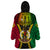 Personalized Vanuatu Wearable Blanket Hoodie Vanuatuan Coat Of Arms Mix Pig Tusk Poynesian Pattern LT05 - Polynesian Pride