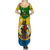 Vanuatu Malampa Province Summer Maxi Dress Coat Of Arms And Namele Fern Polynesian Pattern LT05 - Polynesian Pride