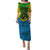 Personalized Vanuatu Malampa Province Puletasi Coat Of Arms And Namele Fern Polynesian Pattern LT05 Long Dress Yellow - Polynesian Pride