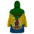 Personalized Vanuatu Malampa Province Wearable Blanket Hoodie Coat Of Arms And Namele Fern Polynesian Pattern LT05 - Polynesian Pride