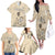 New Zealand Aotearoa Princess Te Puea Family Matching Off The Shoulder Long Sleeve Dress and Hawaiian Shirt Maori Pattern