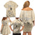 New Zealand Aotearoa Princess Te Puea Family Matching Off Shoulder Short Dress and Hawaiian Shirt Maori Pattern