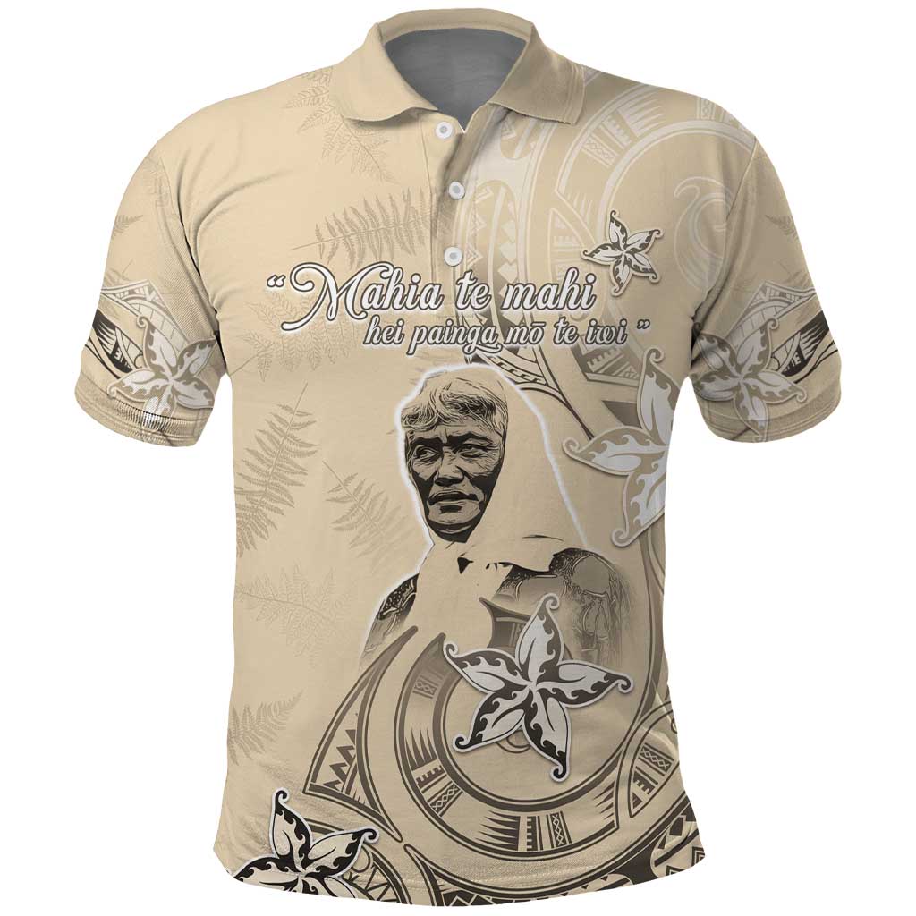 New Zealand Aotearoa Princess Te Puea Polo Shirt Maori Pattern