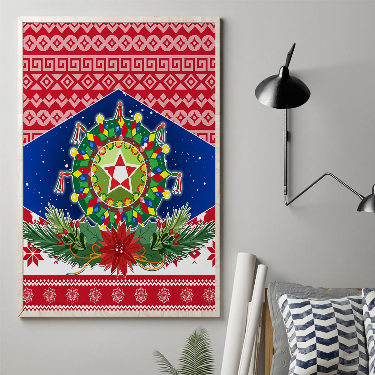 Philippines Christmas Canvas Wall Art Filipino Parol Maligayang Pasko LT05 - Polynesian Pride