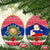 Personalised Philippines Christmas Ceramic Ornament Filipino Parol Maligayang Pasko LT05 Oval Red - Polynesian Pride