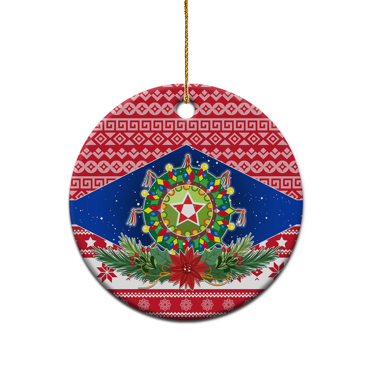 Philippines Christmas Ceramic Ornament Filipino Parol Maligayang Pasko LT05 - Polynesian Pride