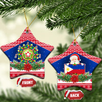 Philippines Christmas Ceramic Ornament Filipino Parol Maligayang Pasko LT05 Star Red - Polynesian Pride