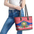 Philippines Christmas Leather Tote Bag Filipino Parol Maligayang Pasko LT05 - Polynesian Pride