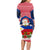 Personalised Philippines Christmas Long Sleeve Bodycon Dress Filipino Parol Maligayang Pasko LT05 - Polynesian Pride