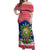 Personalised Philippines Christmas Off Shoulder Maxi Dress Filipino Parol Maligayang Pasko LT05 Women Red - Polynesian Pride