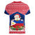 Personalised Philippines Christmas Women V Neck T Shirt Filipino Parol Maligayang Pasko LT05 - Polynesian Pride