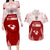 Custom Tonga Rugby Couples Matching Long Sleeve Bodycon Dress and Hawaiian Shirt 2023 Pacific Championships Kupesi Ngatu Mate Maa LT05 Red - Polynesian Pride