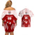 Custom Tonga Rugby Couples Matching Off Shoulder Short Dress and Hawaiian Shirt 2023 Pacific Championships Kupesi Ngatu Mate Maa LT05 - Polynesian Pride