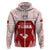 Custom Tonga Rugby Hoodie 2023 Pacific Championships Kupesi Ngatu Mate Maa LT05 Zip Hoodie Red - Polynesian Pride