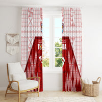 Tonga Rugby Window Curtain 2023 Pacific Championships Kupesi Ngatu Mate Maa LT05 - Polynesian Pride