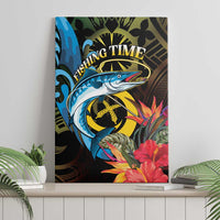 Vanuatu Fishing Canvas Wall Art It's Time To Fish LT05 - Polynesian Pride