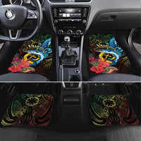 Vanuatu Fishing Car Mats It's Time To Fish LT05 Set 4pcs Black - Polynesian Pride
