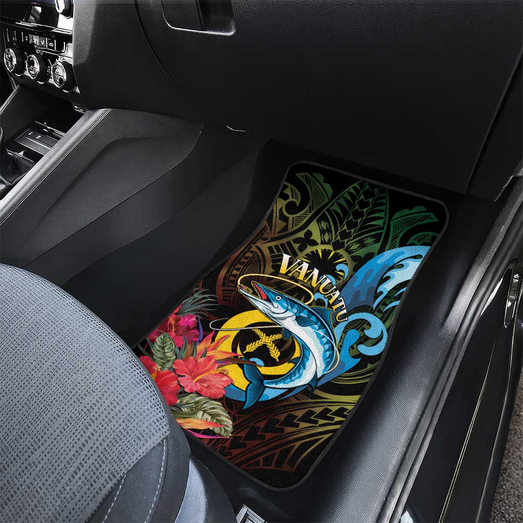 Vanuatu Fishing Car Mats It's Time To Fish LT05 - Polynesian Pride