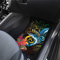 Vanuatu Fishing Car Mats It's Time To Fish LT05 - Polynesian Pride
