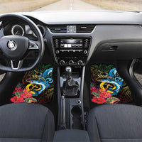 Vanuatu Fishing Car Mats It's Time To Fish LT05 Set 2pcs - Front Black - Polynesian Pride