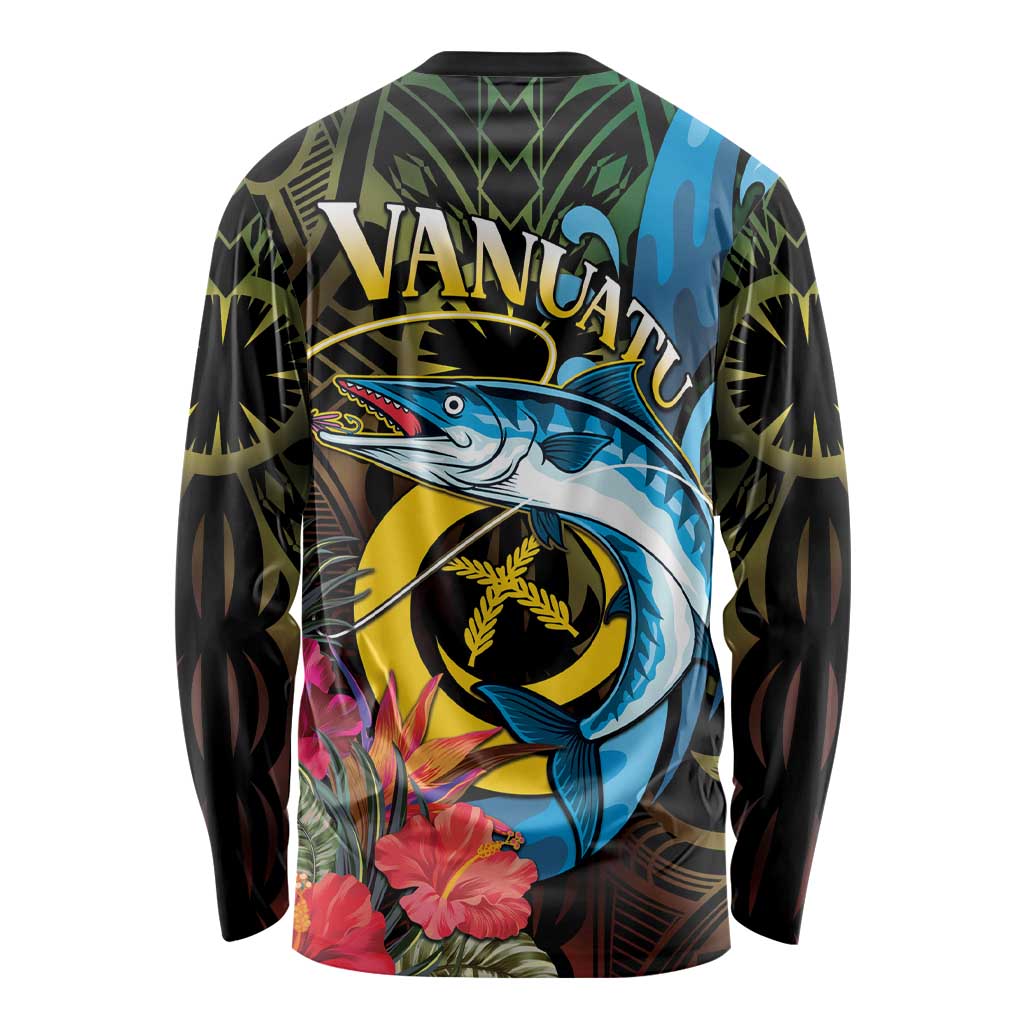 Vanuatu Fishing Long Sleeve Shirt It's Time To Fish LT05 - Polynesian Pride